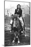 A Milkmaid on Her Morning Round, Iceland, 1922-null-Mounted Giclee Print