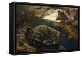 A Mill Dam, 1850-Thomas Fearnley-Framed Stretched Canvas