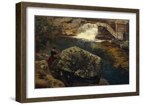 A Mill Dam, 1850-Thomas Fearnley-Framed Giclee Print