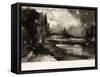 A Mill, from Various Subjects of Landscape Characteristic of English Scenery-John Constable-Framed Stretched Canvas