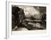 A Mill, from Various Subjects of Landscape Characteristic of English Scenery-John Constable-Framed Giclee Print