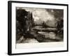 A Mill, from Various Subjects of Landscape Characteristic of English Scenery-John Constable-Framed Giclee Print