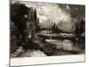 A Mill, from Various Subjects of Landscape Characteristic of English Scenery-John Constable-Mounted Giclee Print