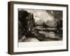 A Mill, from Various Subjects of Landscape Characteristic of English Scenery-John Constable-Framed Giclee Print