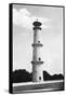 A Minaret at the Taj Mahal, Agra, India, 1916-1917-null-Framed Stretched Canvas