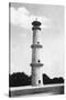 A Minaret at the Taj Mahal, Agra, India, 1916-1917-null-Stretched Canvas