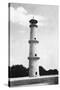 A Minaret at the Taj Mahal, Agra, India, 1916-1917-null-Stretched Canvas