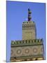 A Minaret with the Early Moon in the Background; Old Medina in Fes, Morocco-Julian Love-Mounted Photographic Print