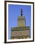 A Minaret with the Early Moon in the Background; Old Medina in Fes, Morocco-Julian Love-Framed Photographic Print