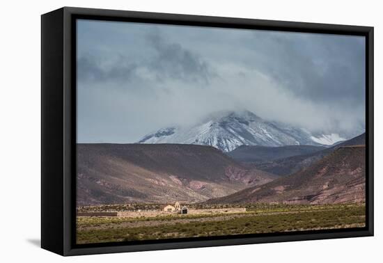 A Mine in a Landscape Surrounded by Mountains Near Salar De Uyuni-Alex Saberi-Framed Stretched Canvas