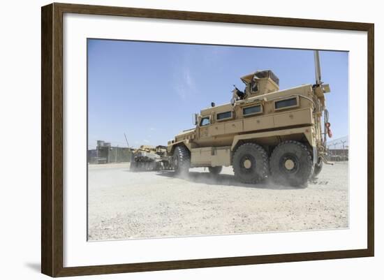 A Mine-Resistant Ambush Protected Vehicle-null-Framed Photographic Print