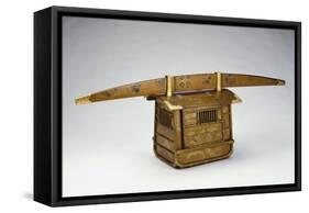 A Miniature Lacquer Palanquin, Meiji Period, Late 19th Century-null-Framed Stretched Canvas