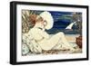 A Minton Earthenware Plaque of a Painted Female Nude, Dated 1872-W.s. Coleman-Framed Giclee Print