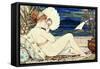 A Minton Earthenware Plaque of a Painted Female Nude, Dated 1872-W.s. Coleman-Framed Stretched Canvas