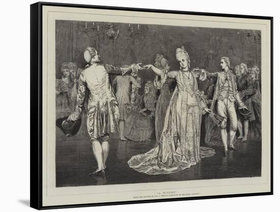 A Minuet-Valentine Cameron Prinsep-Framed Stretched Canvas