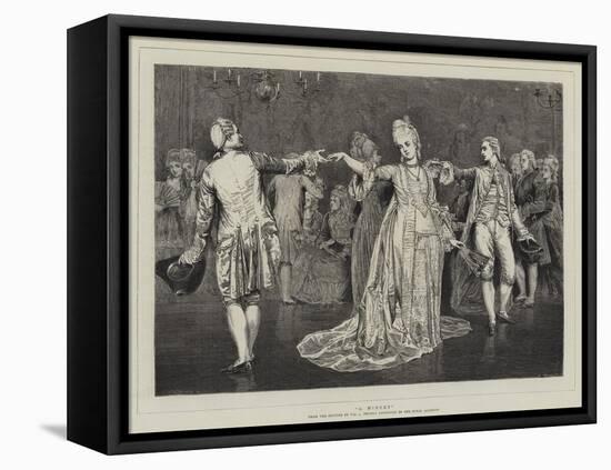 A Minuet-Valentine Cameron Prinsep-Framed Stretched Canvas