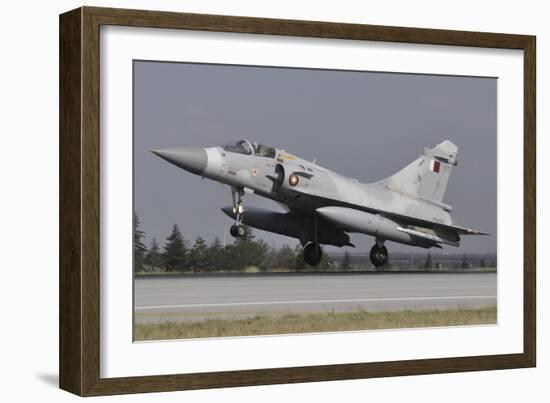 A Mirage 2000-5Eda of the Qatar Emiri Air Force Landing at Konya Air Base-Stocktrek Images-Framed Photographic Print