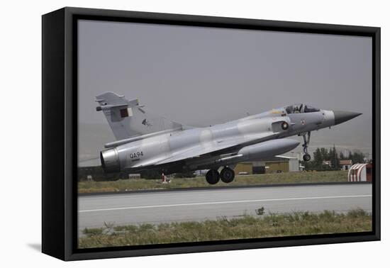 A Mirage 2000-5Eda of the Qatar Emiri Air Force Landing at Konya Air Base-Stocktrek Images-Framed Stretched Canvas