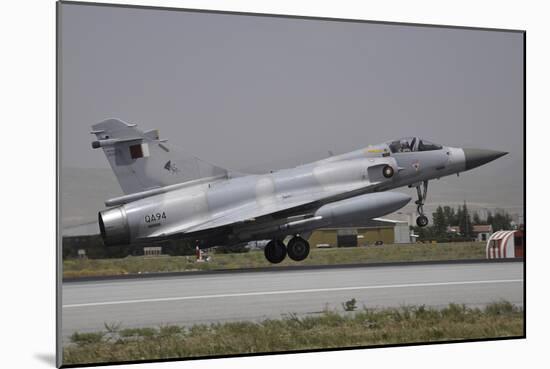 A Mirage 2000-5Eda of the Qatar Emiri Air Force Landing at Konya Air Base-Stocktrek Images-Mounted Photographic Print