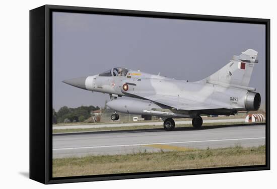 A Mirage 2000-5Eda of the Qatar Emiri Air Force Landing at Konya Air Base-Stocktrek Images-Framed Stretched Canvas