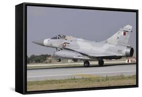 A Mirage 2000-5Eda of the Qatar Emiri Air Force Landing at Konya Air Base-Stocktrek Images-Framed Stretched Canvas