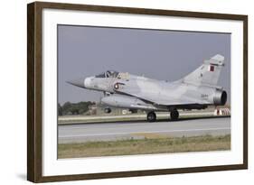 A Mirage 2000-5Eda of the Qatar Emiri Air Force Landing at Konya Air Base-Stocktrek Images-Framed Photographic Print