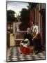 A Mistress and Her Maid, 1660-Pieter de Hooch-Mounted Giclee Print