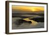 A Misty Morning View Looking Down the River Tay in Autumn, Kinnoull Hill Woodland Park, Scotland-Fergus Gill-Framed Photographic Print