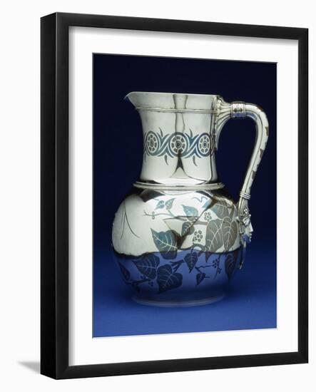 A Mixed Metal Pitcher by Tiffany & Co, New York Circa 1877-Georges Causard-Framed Giclee Print