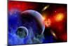 A Mixture of Colorful Stars, Planets, Nebulae and Galaxies-null-Mounted Premium Giclee Print