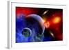 A Mixture of Colorful Stars, Planets, Nebulae and Galaxies-null-Framed Art Print