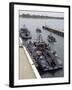 A MK-V Special Operations Craft Tied Pierside Manned And Loaded with Combat Rubber Raiding Craft-Stocktrek Images-Framed Photographic Print