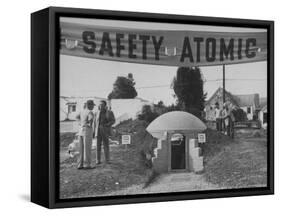 A Model Atomic Bomb Shelter for Personal Use-Loomis Dean-Framed Stretched Canvas