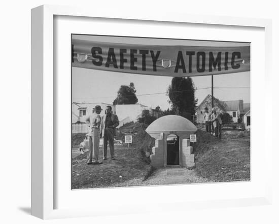 A Model Atomic Bomb Shelter for Personal Use-Loomis Dean-Framed Photographic Print