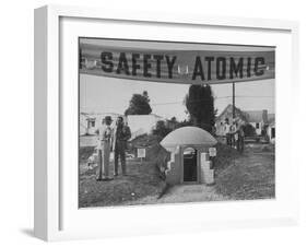 A Model Atomic Bomb Shelter for Personal Use-Loomis Dean-Framed Photographic Print