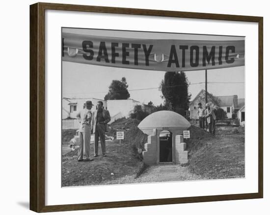 A Model Atomic Bomb Shelter for Personal Use-Loomis Dean-Framed Photographic Print