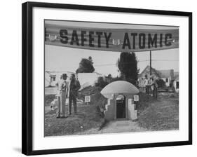 A Model Atomic Bomb Shelter for Personal Use-Loomis Dean-Framed Photographic Print