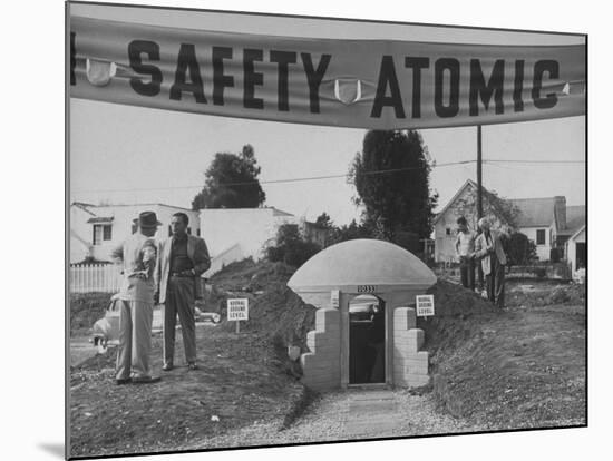 A Model Atomic Bomb Shelter for Personal Use-Loomis Dean-Mounted Photographic Print