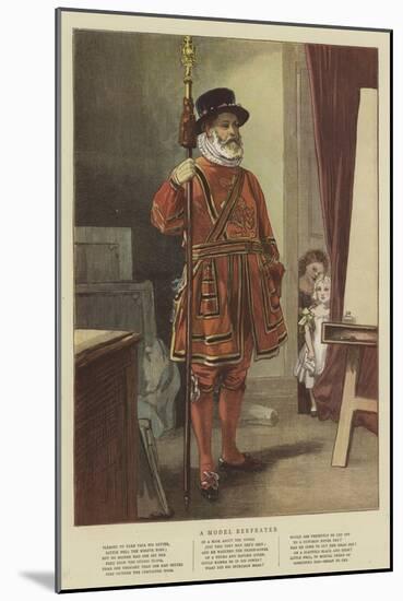 A Model Beefeater-null-Mounted Giclee Print