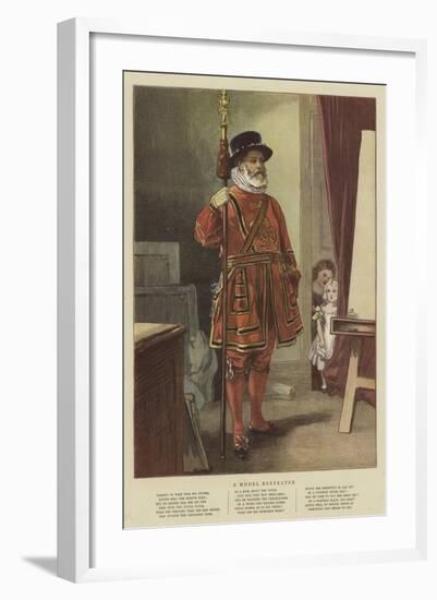 A Model Beefeater-null-Framed Giclee Print