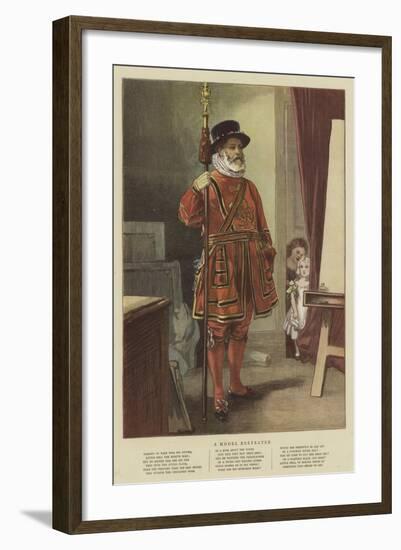 A Model Beefeater-null-Framed Giclee Print