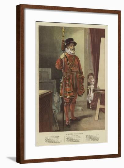 A Model Beefeater-null-Framed Giclee Print