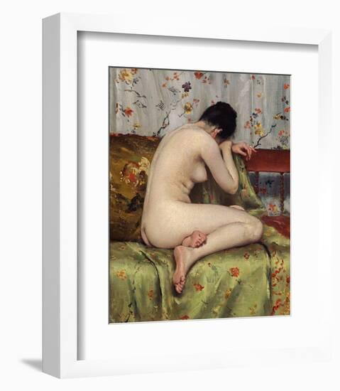 A Modern Magdalen, about c.1888-William Merritt Chase-Framed Art Print