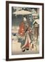 A Modern Version of the Tale of Genji in Snow Scenes-null-Framed Giclee Print