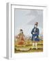 A Moghul Nobleman with His Wife, Tanjore School, circa 1820s-null-Framed Giclee Print