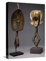 A Mohongwe Reliquary Figure, and a Kota Brass-Covered Reliquary Figure, Mbulu-Ngulu-null-Stretched Canvas