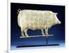 A Molded and Copper Gilded Copper Pig Weathervane, American, 19th Century-null-Framed Giclee Print