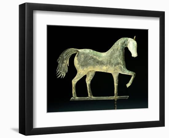 A Molded Copper and Cast Zinc Horse Weathervane, 1850-1867-A. L. Jewell and Co.-Framed Giclee Print