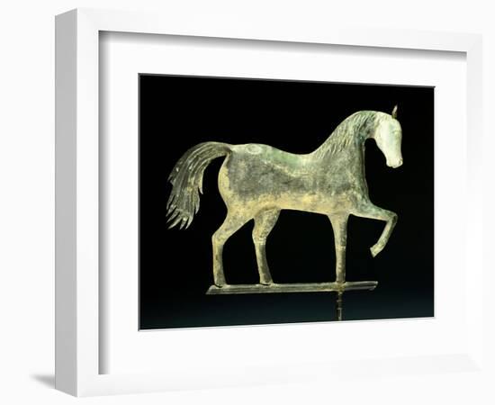 A Molded Copper and Cast Zinc Horse Weathervane, 1850-1867-A. L. Jewell and Co.-Framed Giclee Print