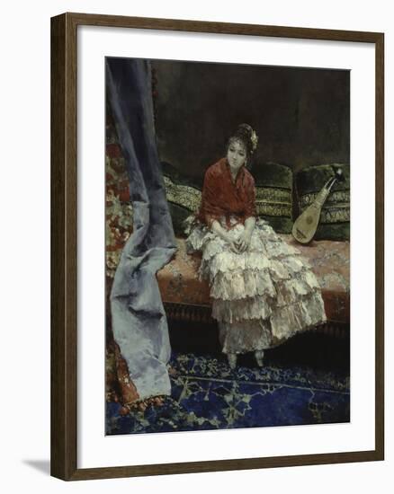 A Moment of Reflection, 1876-Luis Jimenez Aranda-Framed Giclee Print